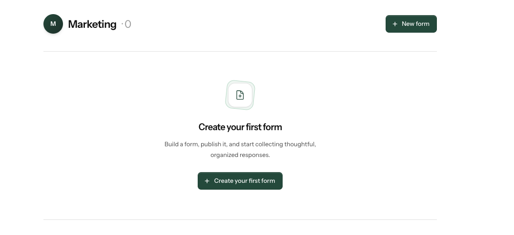 MyKayd form builder showing a new online form